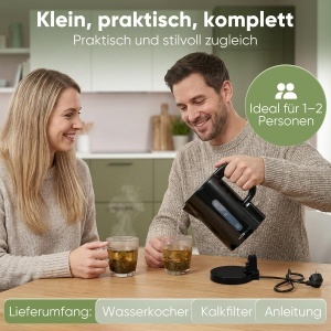 Fierbator apa Clatronic WK 3834, 1L, 900W, BPA liber, negru - Img 7