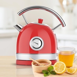 Fierbator Cecotec Thermosense 420, 1.8L, 2200W, Rosu Vintage - Img 6