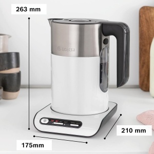 Fierbator de apa Bosch TWK8611P, 1.5 L, 2400 W, alb - Img 2
