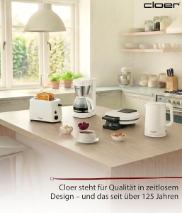 Fierbator de apa Cloer 4321, 1.5L, 1500W, inox si plastic alb - Img 7