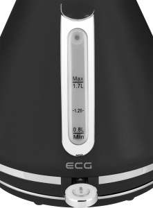 Fierbator de apa ECG RK 1708 Tradizione Nero, 1.7L, 1850-2200W, Negru - Img 2