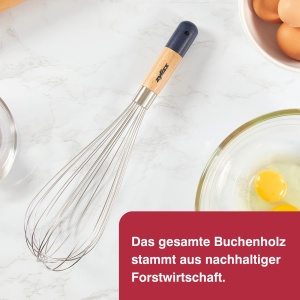 Fierbator de oua Zyliss E980209, 32cm, din lemn de fag si otel inoxidabil - Img 7