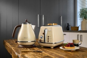 Fierbator DeLonghi Icona Vintage KBOV2001.BG, 1.7 l, Beige, Retro - Img 6