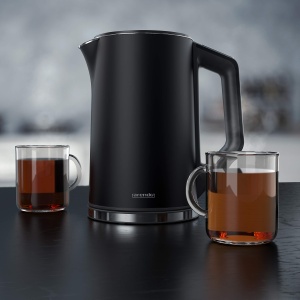 Fierbator electric Arendo Elegant, 1.5L, 2200W, temperatura reglabila, negru - Img 7