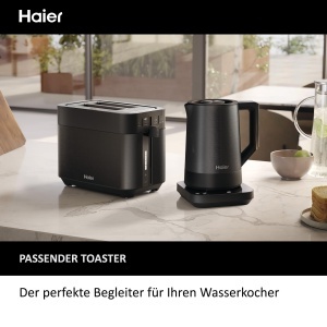 Fierbator electric Haier HKE5A, inox, 1.7L, 2200W, 7 temperaturi - Img 9