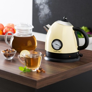 Fierbator electric Klarstein Aquavita 15L termometru analog crem 2200W - Img 6