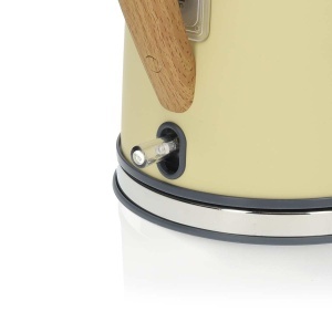 Fierbator electric Nedis 1.7L 2200W galben cu baza rotativa 360 - Img 3