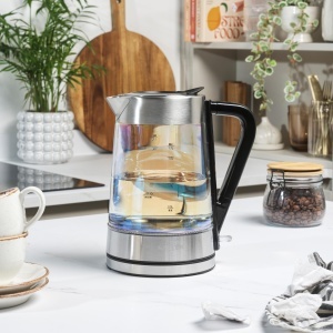 Fierbator electric Salter 1,7L 2200W cu LED albastru, BPA-free - Img 3