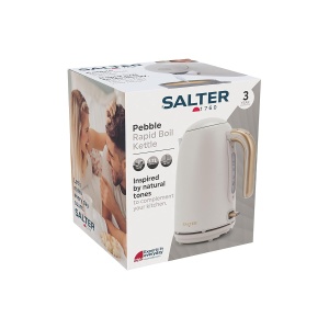 Fierbator electric Salter Pebble 3KW, 1,7L, cu filtru detasabil, culoare Stone - Img 2
