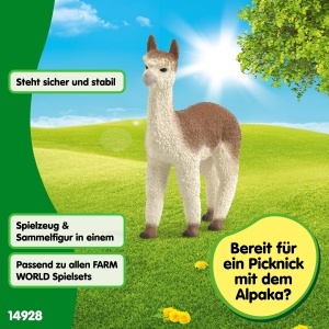 Figurina Alpaca Schleich Farm World 14928, 8 x 2 x 8 cm, pentru copii de la 3 ani - Img 4