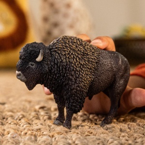 Figurina Bison Schleich WILD Life 14879, 13 x 4 x 8 cm, Detaliu Realist - Img 2