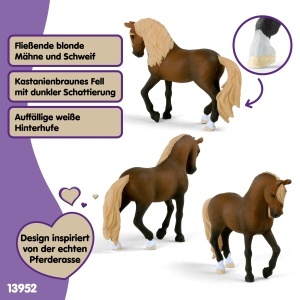 Figurina cal Paso Peruano Hengst Schleich 13952, 3 x 14 x 10 cm, colorate - Img 4