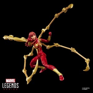 Figurina de actiune Hasbro Marvel Legends Mary Jane Watson Iron Spider, 15 cm, 7 accesorii - Img 5