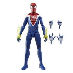 Figurina de Actiune Marvel Legends Miles Morales, 15 cm, Design Premium, 4 Maini Interchangeabile