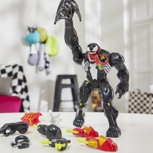 Figurina de actiune Marvel Venom MixMashers, personalizabila, 12 cm, negru - Img 4