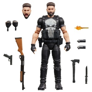 Figurina de actiune Punisher Marvel Legends, 15 cm, 10 accesorii, design premium