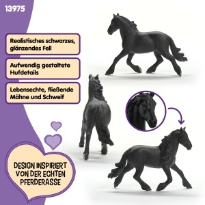Figurina de joc Frizian de la Schleich, 5 x 16 x 11 cm, detalii realiste - Img 3