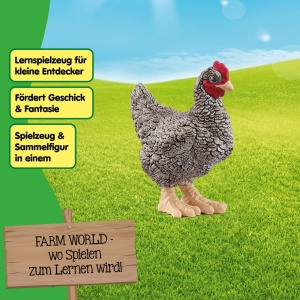 Figurina de jucarie - Schleich Plymouth Rock - Huhn, 2 x 4 x 4 cm - Img 4