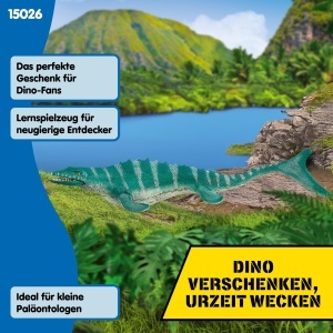 Figurina Dinosaur Schleich Mosasaurus 15026, 32 x 12 x 7 cm, Verde - Img 8
