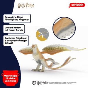 Figurina Donnervogel Harry Potter Schleich, detalii realiste, 6 ani - Img 4