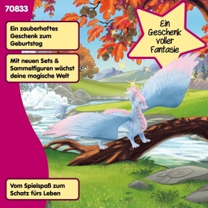 Figurina Dragon Schleich BAYALA Kristalldrache, 32 x 25 x 15 cm, Albastru-Roz - Img 6