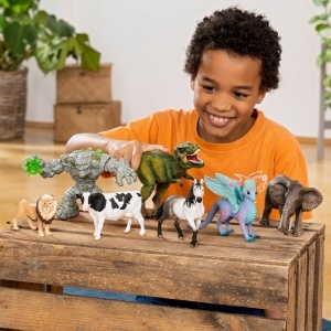 Figurina Elefant African Schleich 14761 8 x 15 x 9 cm Detaliu Realist - Img 2