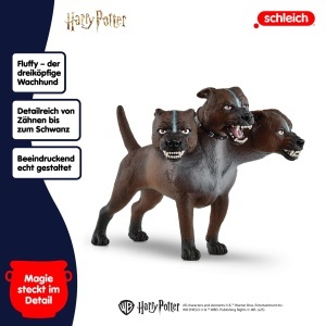 Figurina Harry Potter Schleich Fluffy, 17 x 5 x 13 cm, cu maxilar mobil - Img 3