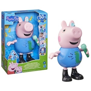 Figurina interactiva Peppa Pig Schorsch, 20 cm, cu 50 sunete si melodii - Img 2