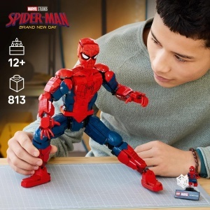 Figurina LEGO Marvel Spider-Man 76346, 36 cm, 813 piese, foarte mobil - Img 3
