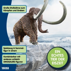 Figurina Mammut Schleich 15053 15 x 28 x 10 cm Detalii realiste - Img 4