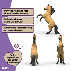 Figurina Mustang Hengst Schleich 14921 15 x 4 x 11 cm Detalii realiste - Img 3