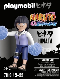 Figurina PLAYMOBIL Naruto 71110 Hinata, costum alb-lila, pantaloni albastri, accesorii incluse - Img 3