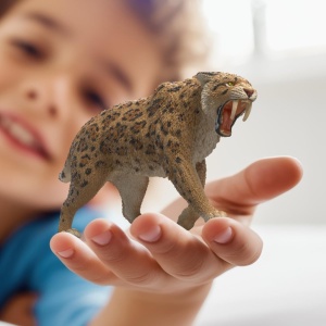 Figurina Sabie cu Dinti Schleich 15054 Detalii Realiste, 14 x 7 x 3 cm - Img 2
