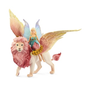 Figurina Schleich Bayala, Zana pe Leu Zburator, Detalii Aurii, 5-12 ani