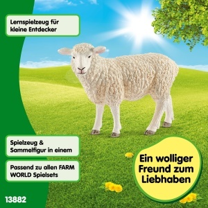 Figurina Schleich Oaie 13882, 4 x 9 x 6 cm, pentru copii de la 3 ani - Img 3