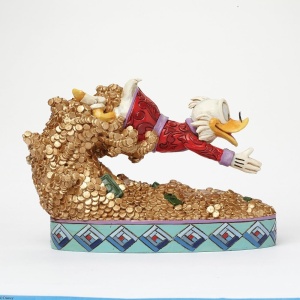 Figurina Scrooge McDuck Disney Traditions 12,5 cm, detalii handpainted - Img 4