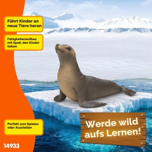 Figurina Seelowe Schleich 14933, 11 x 10 x 7 cm, Detalii Realiste - Img 6