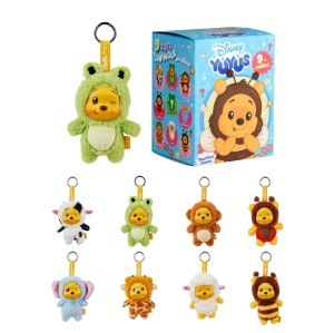 Figurina Winnie Puuh YuYus Charm Plush-Vinyl, 12 cm, 9 designuri diferite