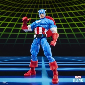 Figurine de Actiune Marvel Legends Captain America si Venom, 15 cm, Albastru - Img 3