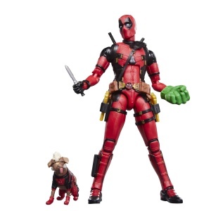 Figurine de Colectie Marvel Legends Deadpool si Dogpool, 15 cm, 17 accesorii