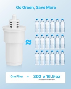 Filtre apa VEVOR 6216 03 Lmin BPA-free set 3 buc alb - Img 5
