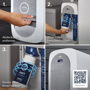 Filtru apa GROHE Blue L-Size 40412001 capacitate 2500L 5 etape filtrare - Img 7