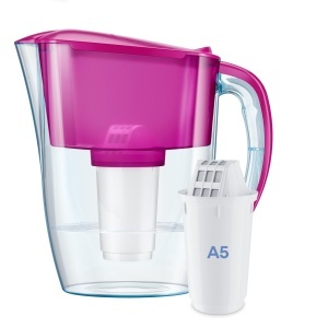 Filtru de apa AQUAPHOR Smile Cyclamen, 2.9l, reduce calcar si clor - Img 2