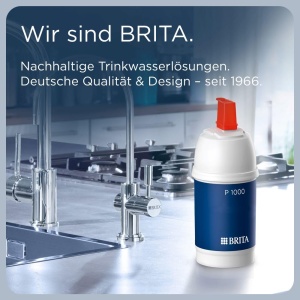 Filtru de apa BRITA P1000 pentru robinete cu filtru de calcar, 1200l - Img 6