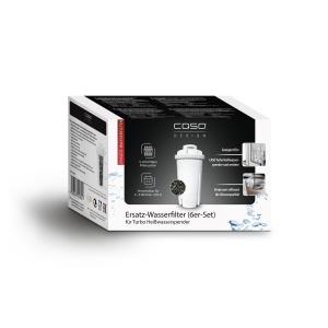 Filtru de apa de schimb CASO (set de 6) - pentru dozatoare de apa calda, imbunatatirea calitatii apei, reducerea calcarului, clorului si poluantilor, principiul de filtrare cu 5 straturi - Img 8