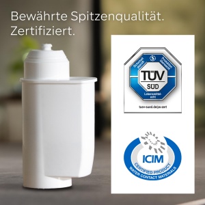 Filtru de apa pentru cafea Siemens BRITA INTENZA TZ70063A, set 6 bucati, reglare duritate apa, protejeaza espressorul - Img 4