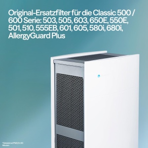 Filtru de inlocuire Blueair Classic 500600, dual protection, 3 bucati - Img 2