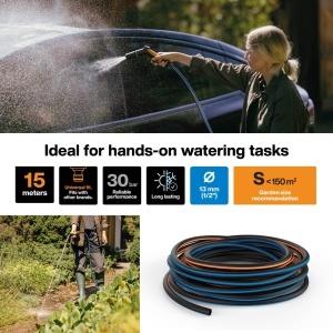 Fiskars Gartenschlauch S 1076049 Furtun Gradina 15m UV si Rezistent la Inghet - Img 2
