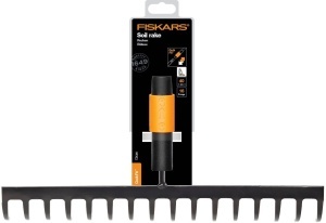 Fiskars QuikFit Rechen 1000654 16 Zinken Latime 40 cm NegruPortocaliu - Img 5
