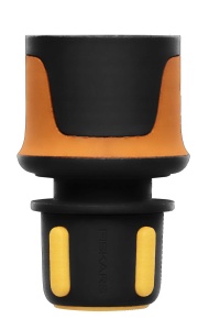 Fiskars Schlauchanschluss FLOW 1027071 Conector universal SoftGrip NegruPortocaliuGalben